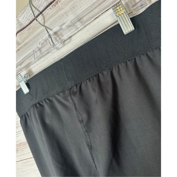 Crivit Women's Striped Athletic Yoga Leggings Black Pink & Gray Large 12/14 - Picture 5 of 10